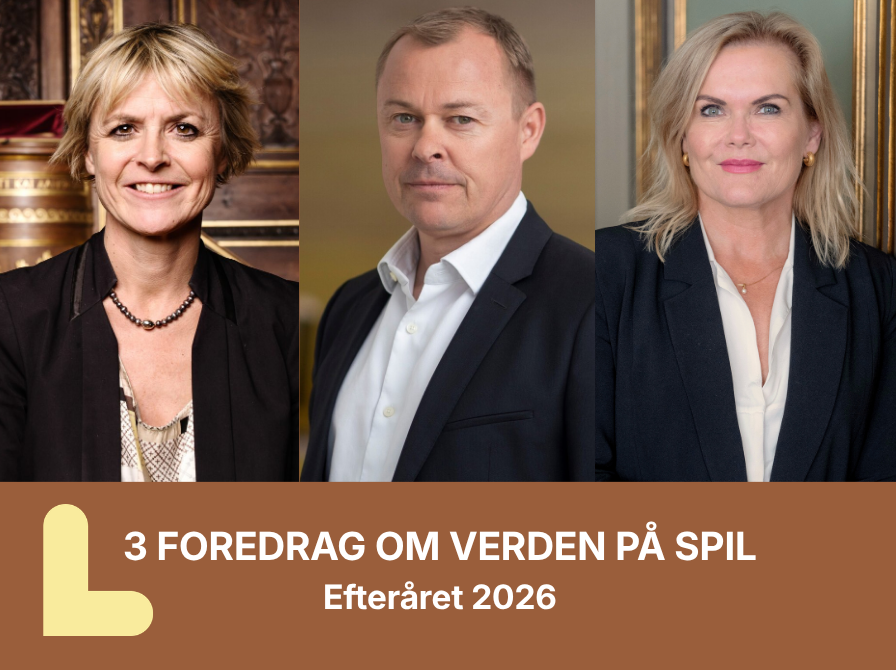 3 foredrag om VERDEN PÅ SPIL: Om Europa, Mellemøsten og USA