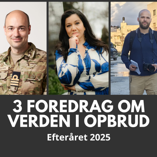 Tre foredragsholdere
