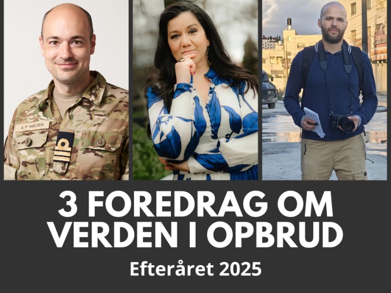 Tre foredragsholdere