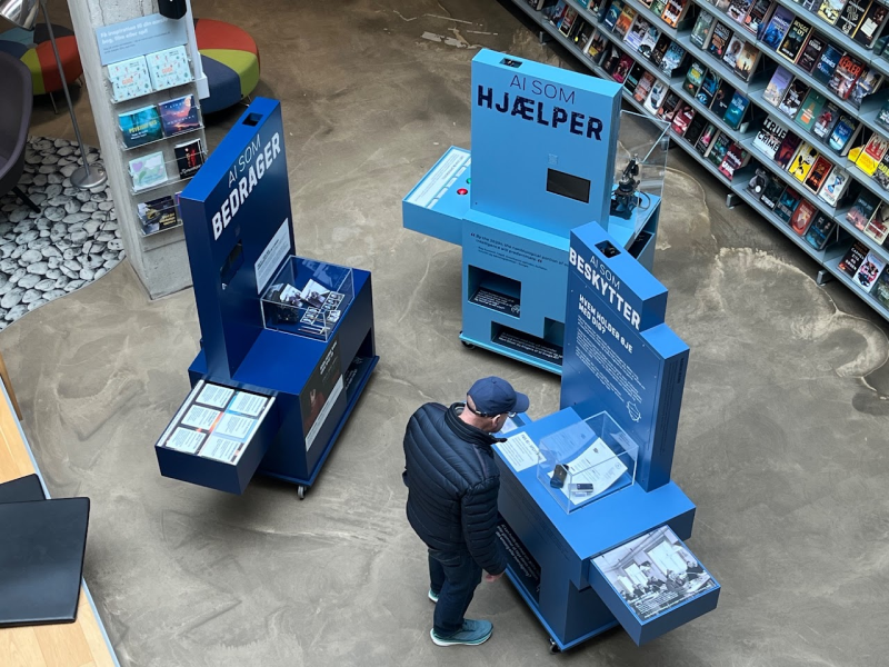 AI & DIG da den blev vist på Herning Bibliotek