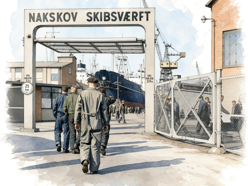 Porten til Nakskov Skibsværft