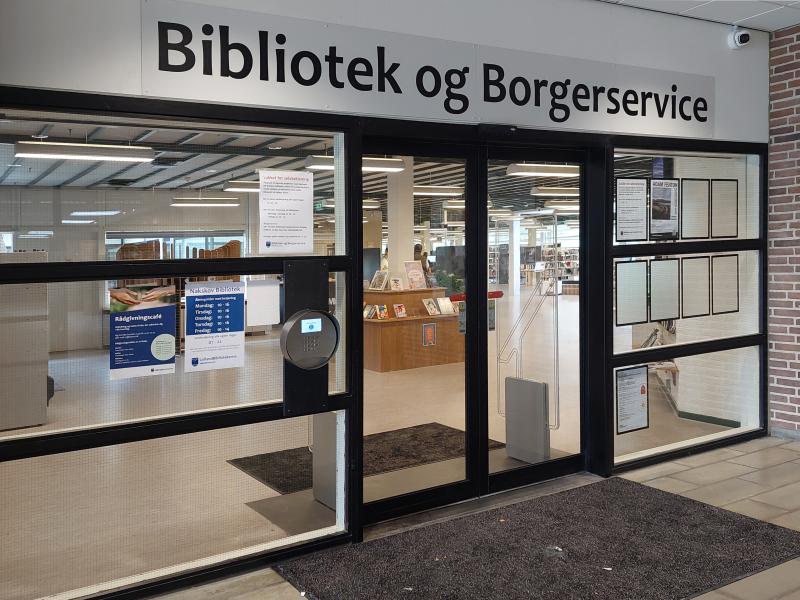 Nakskov Bibliotek - indgang