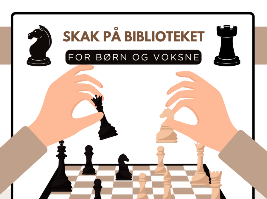 Skak på biblioteket for børn og voksne