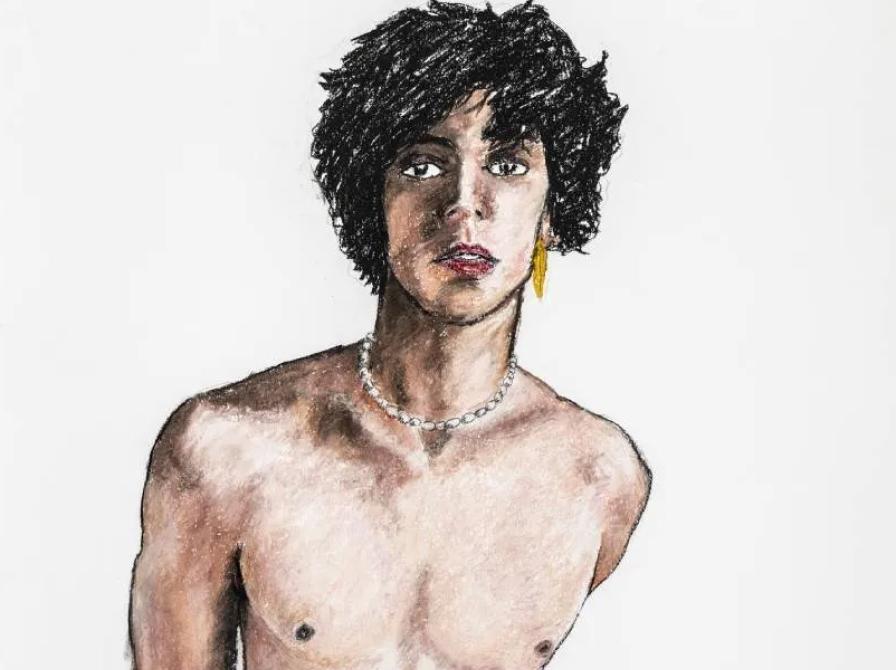 Al Masson, Androgyne and Pearl (udsnit), 2024. Pastel. Foto: Ole Akhøj